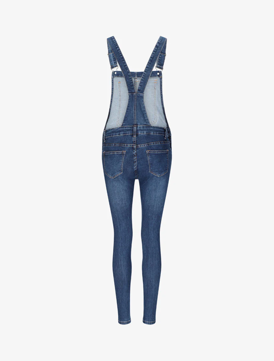 Skinny jeans overall - Blauw - Image 3