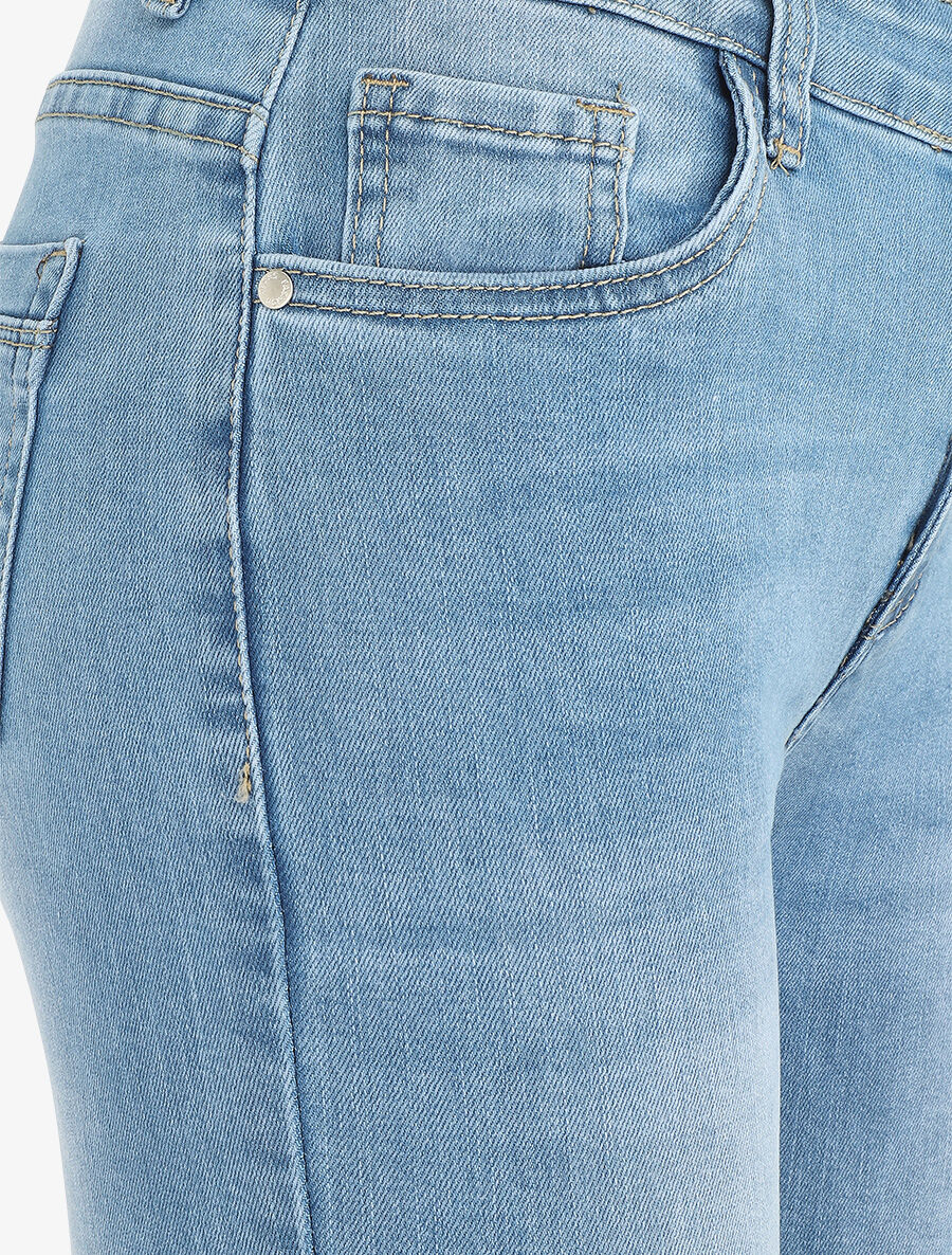 Skinny jeans standaard maat stone wash - lichtblauw - Image 3