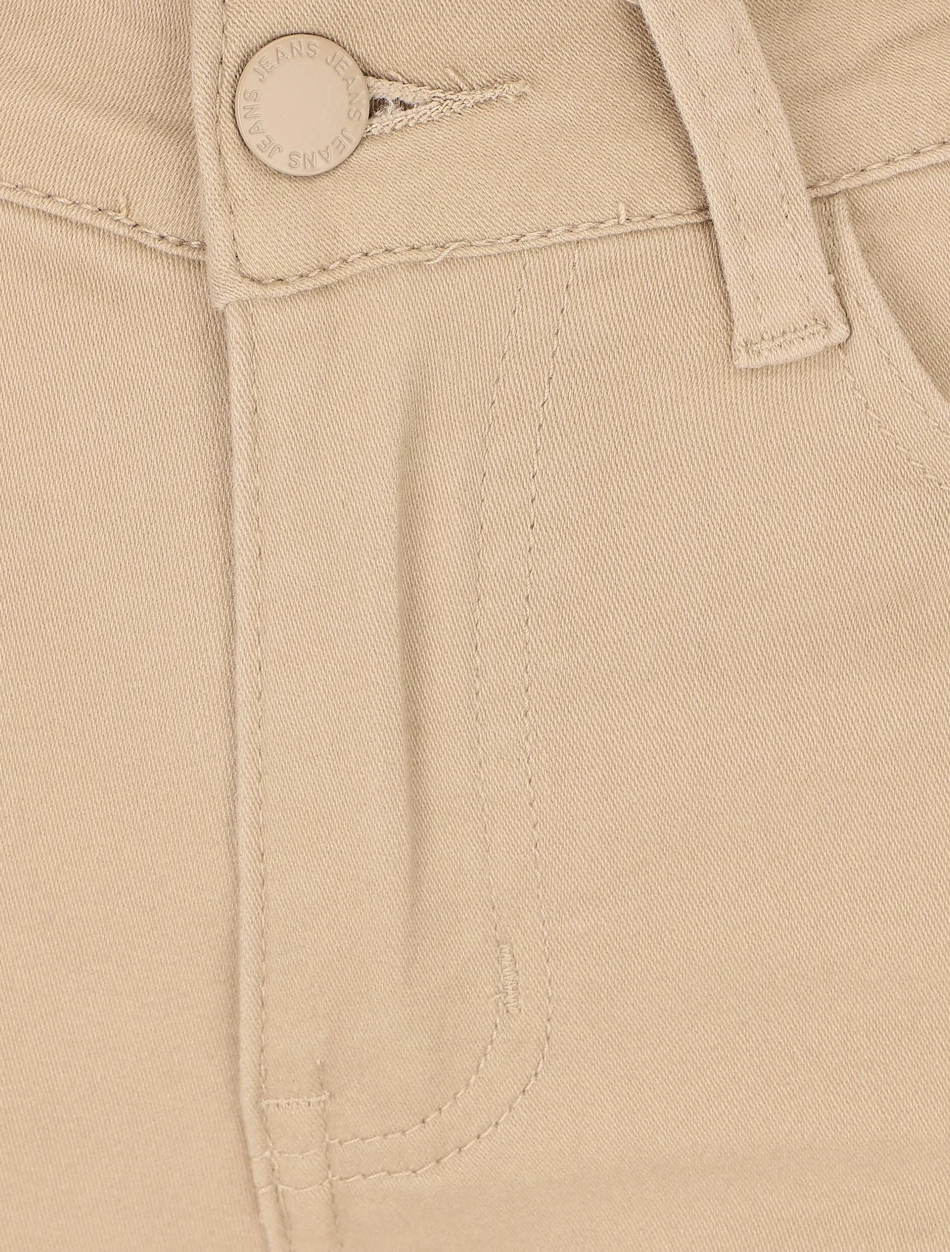 Skinny push-up 7/8 jeans - Beige - Image 3