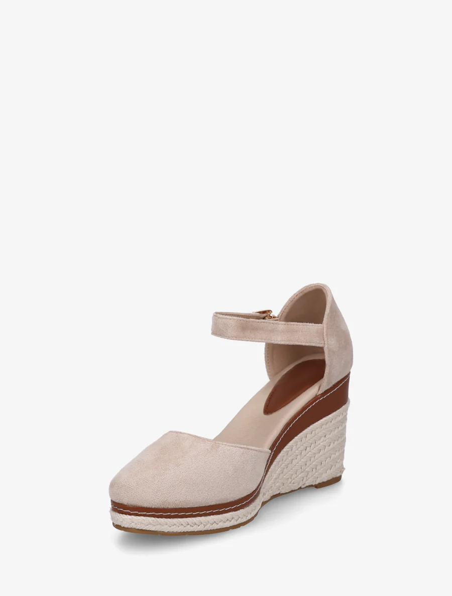 Sleehak espadrilles van suède - Beige - Image 3