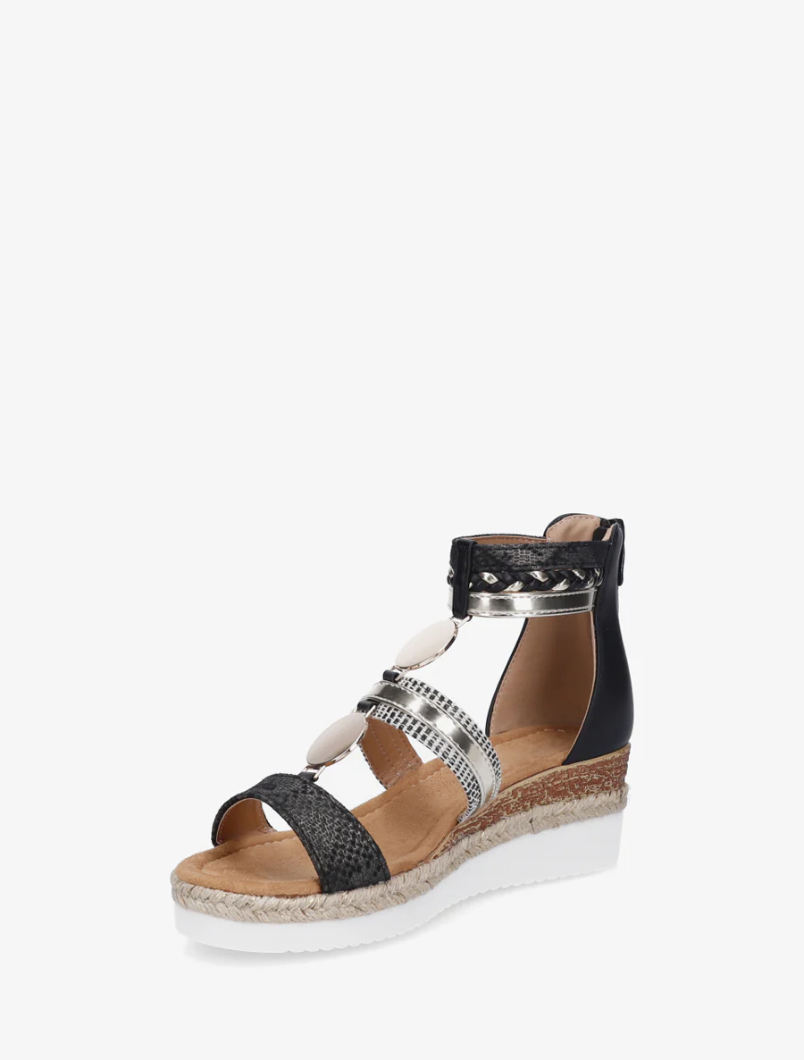 Sleehaksandalen met niet-passende bandjes - Zwart - Image 3