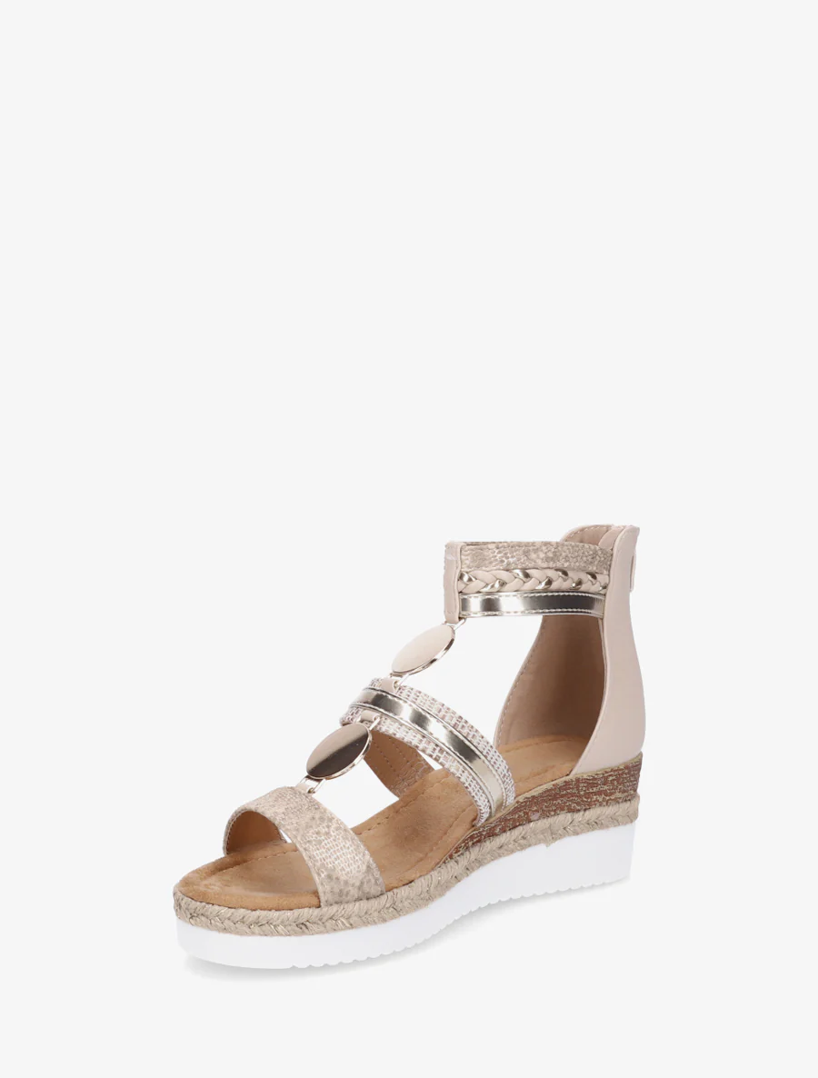 Sleehaksandalen met niet-passende bandjes - Beige - Image 3