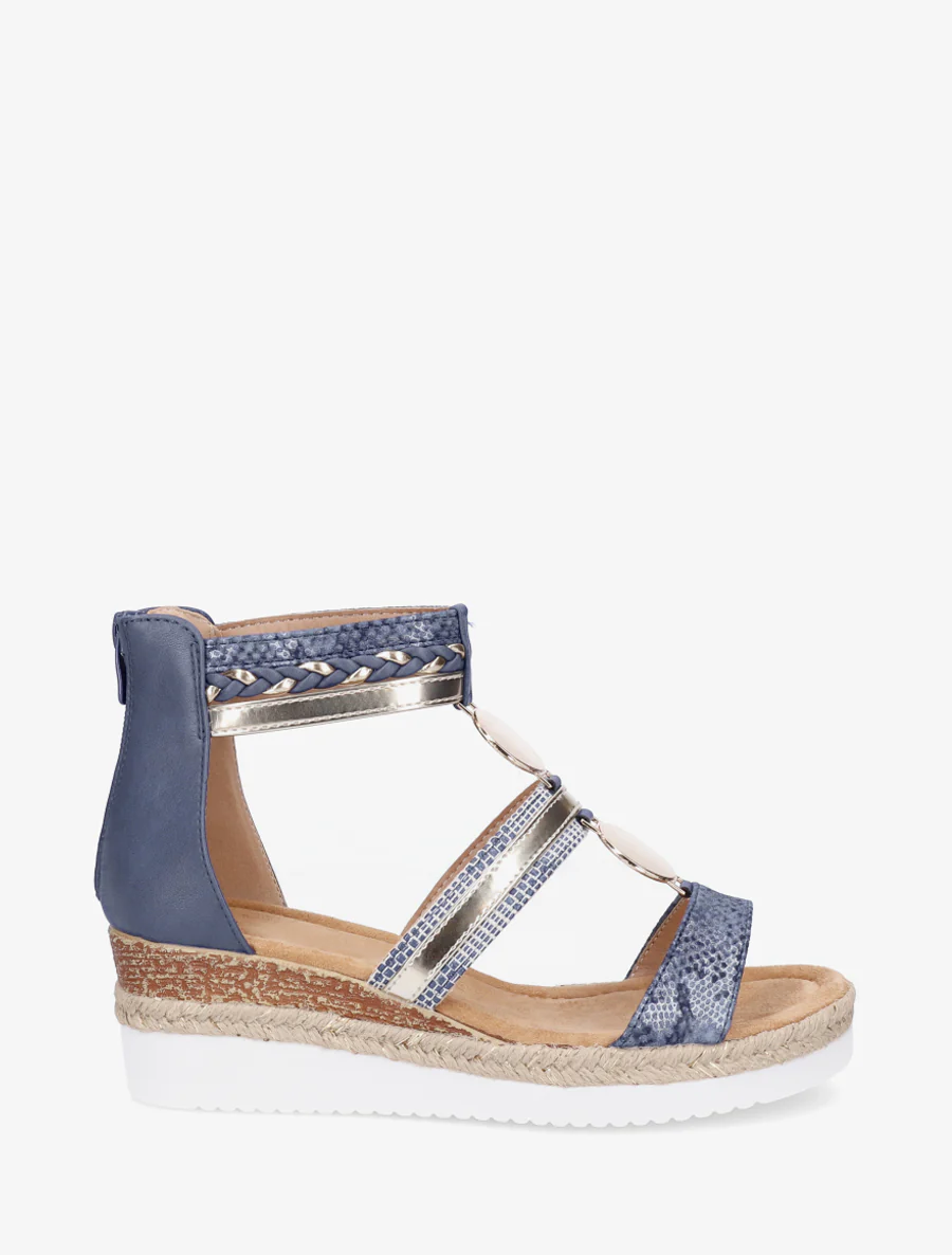 Sleehaksandalen met niet-passende bandjes - Blauw