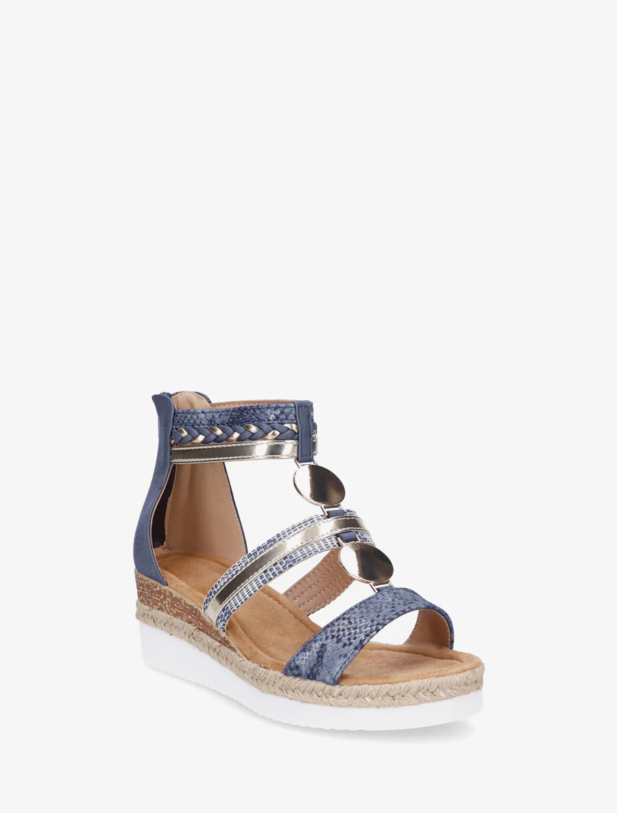 Sleehaksandalen met niet-passende bandjes - Blauw - Image 2