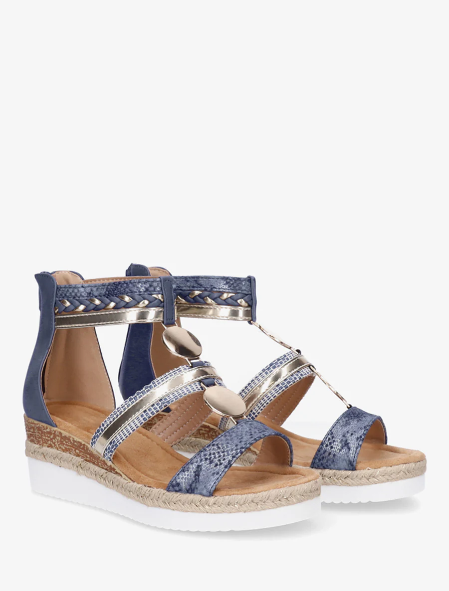 Sleehaksandalen met niet-passende bandjes - Blauw - Image 4