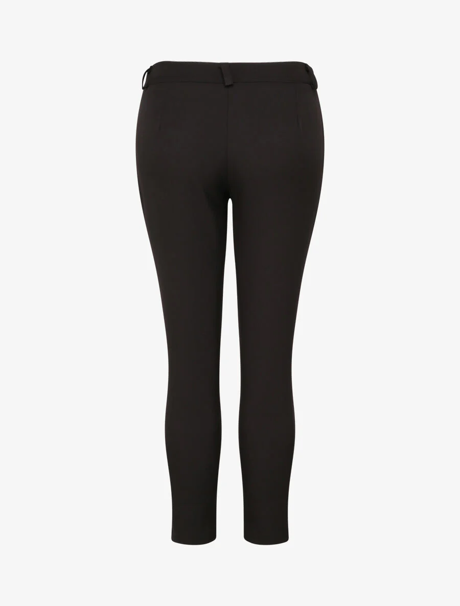 Slim fit 7/8 standaard maat broek - Zwart - Image 2