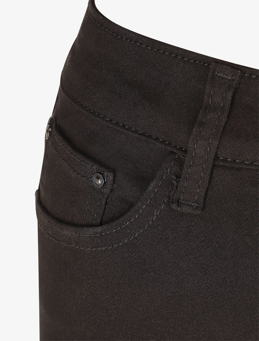 Slim fit effen jeans - Zwart - Image 3