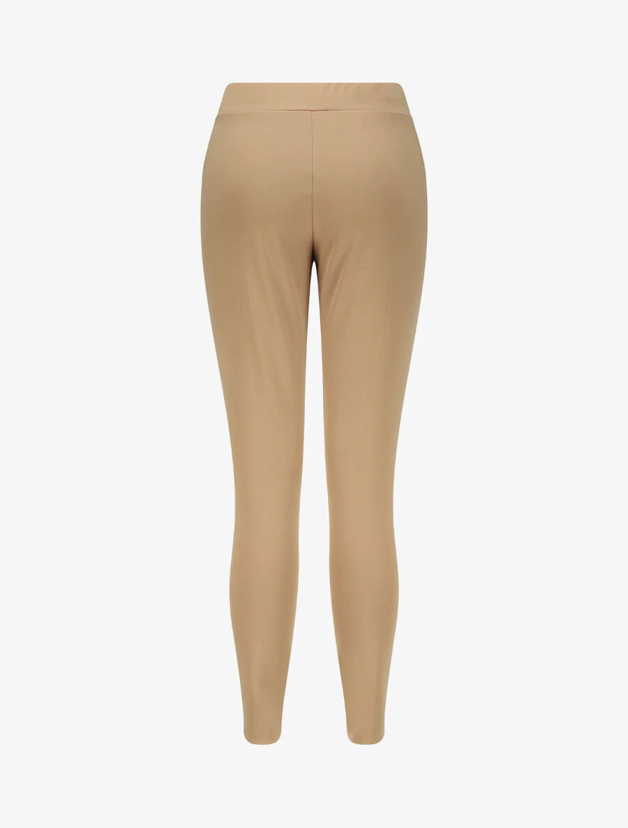Slim fit elastische taillebroek - Kameel - Image 2