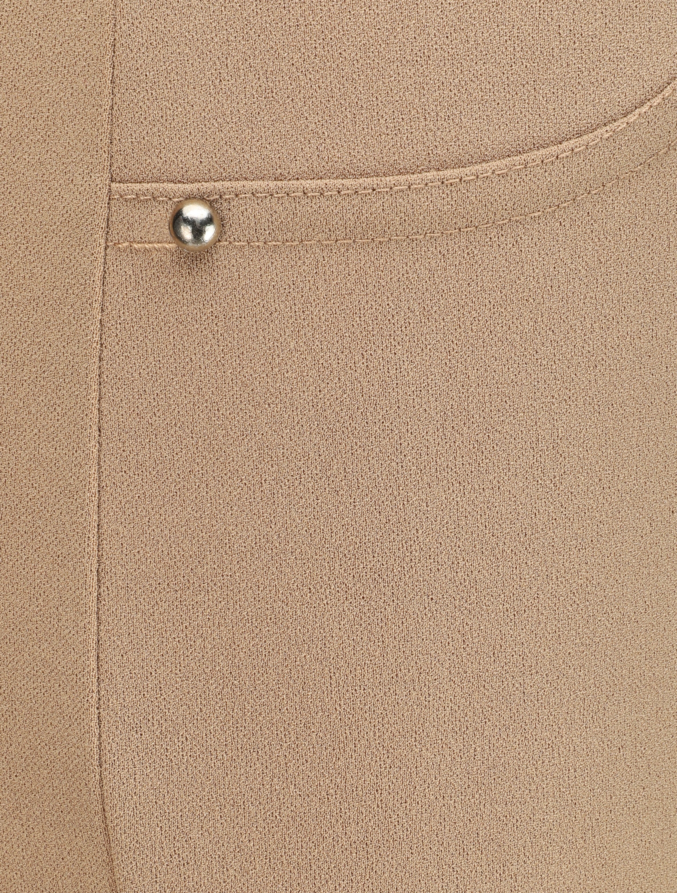 Slim fit elastische taillebroek - Kameel - Image 3