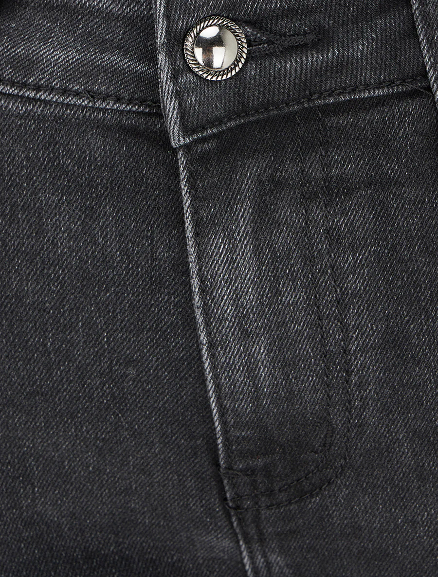 Slim fit jeans gewassen - Zwart - Image 3