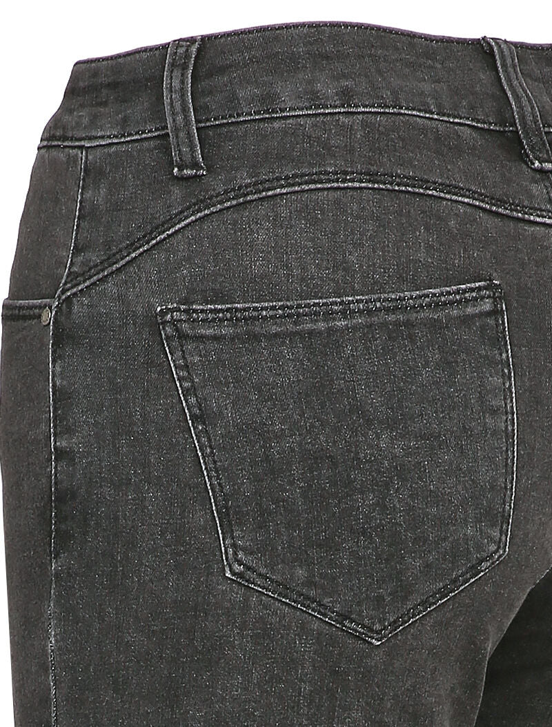 Hoge taille skinny jeans - Donkergrijs - Image 3