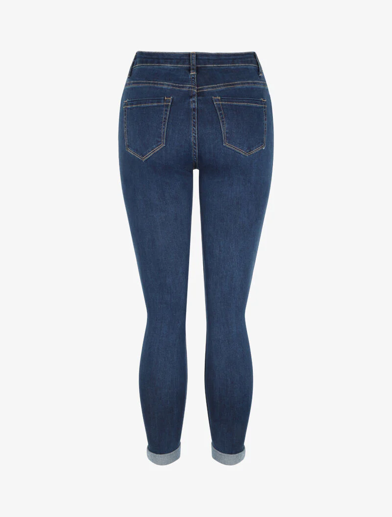 Slim fit jeans met normale taille - Denim brut - Image 2