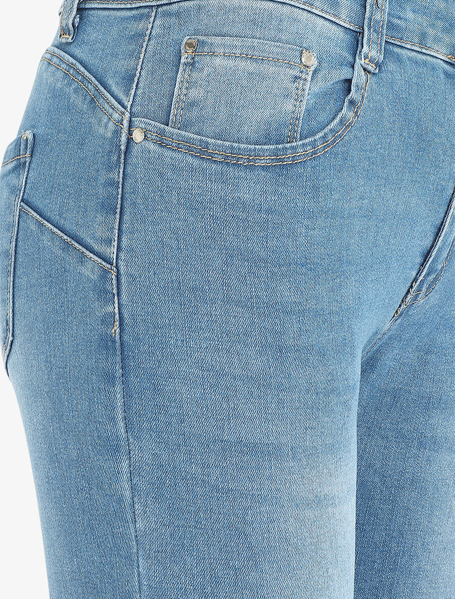 Slim fit push up jeans - Blauw - Image 3
