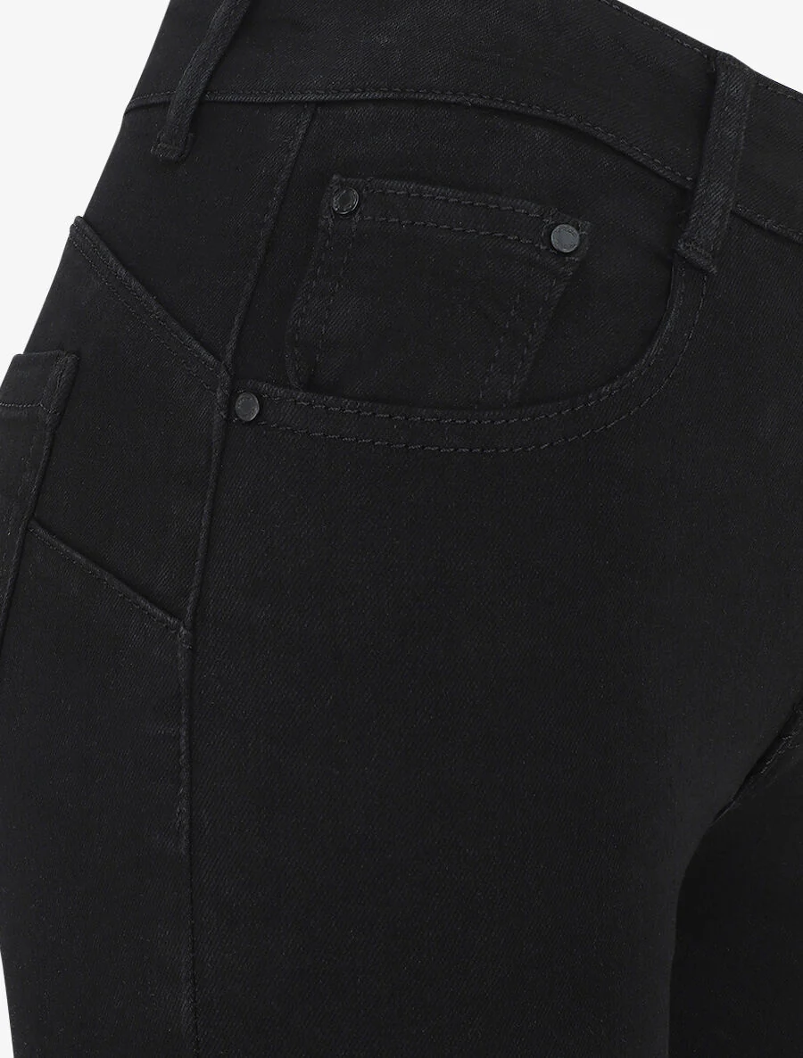 Slim fit push up jeans - Zwart - Image 3