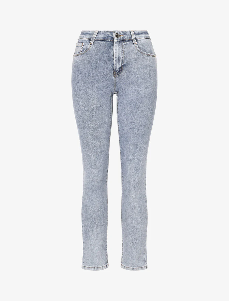 Slim fit push up jeans - blauw