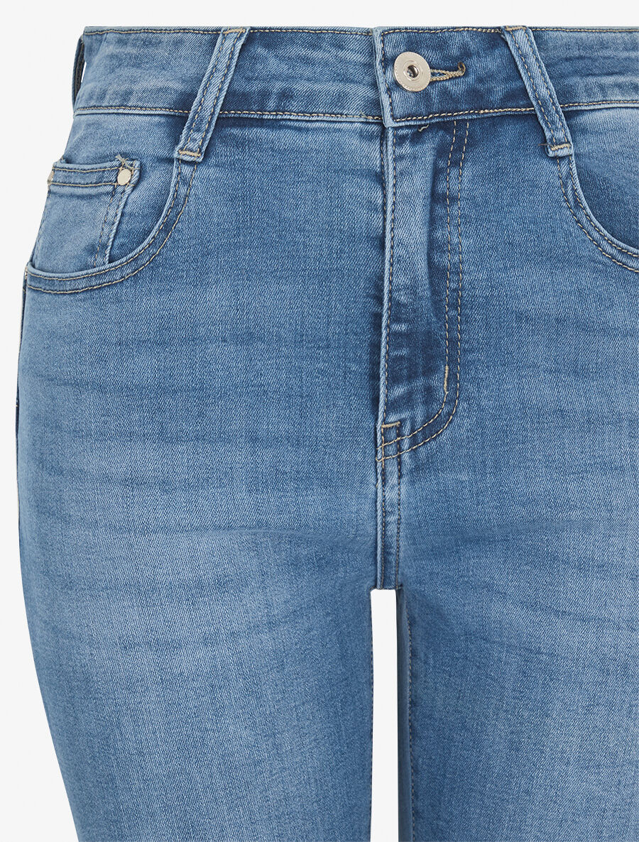 Slim fit push up jeans - blauw - Image 3