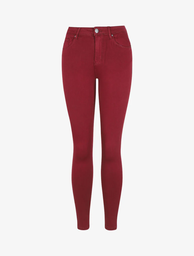 Slim fit stretch jeans - Bordeaux