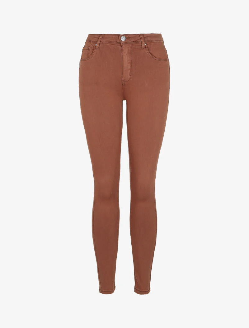 Slim fit stretch jeans - Kameel