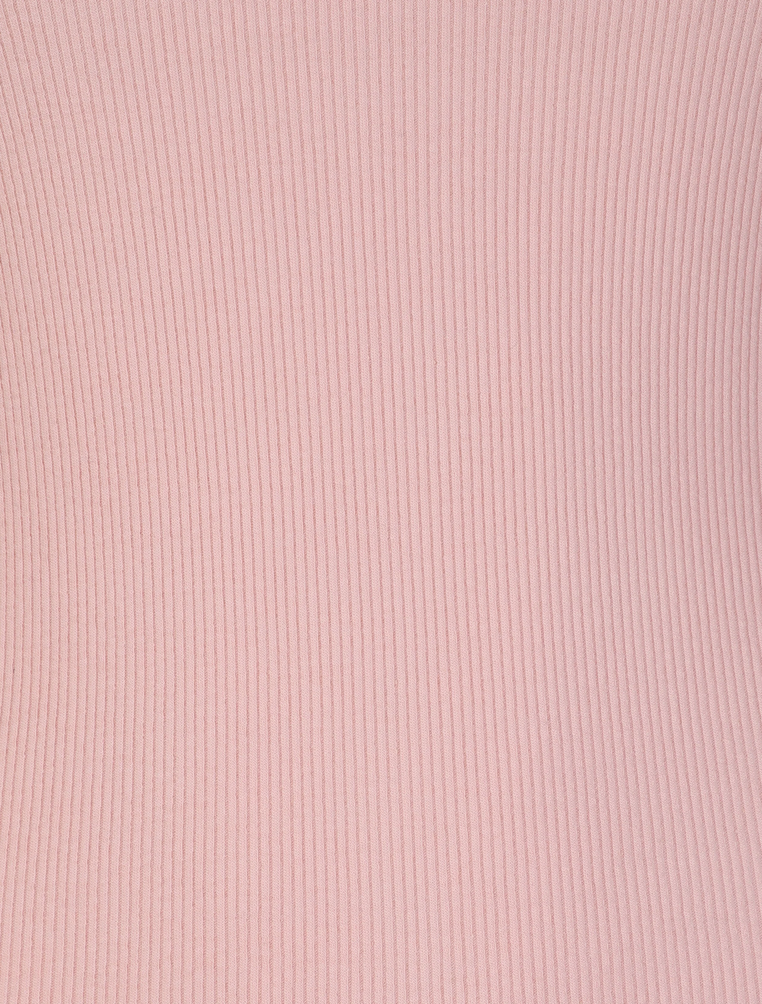 Slim-fit T-shirt met ronde kanten kraag - Roze - Image 3