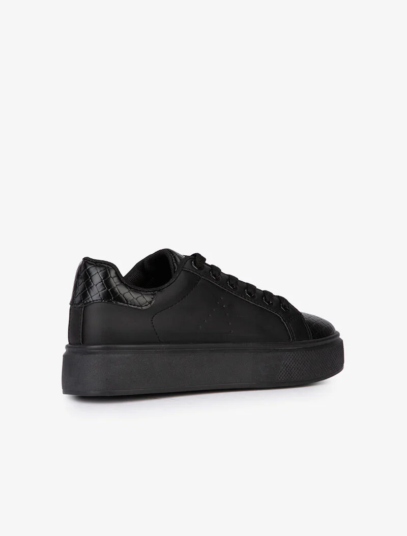 Sneakers met schubbenprint - zwart - Image 4