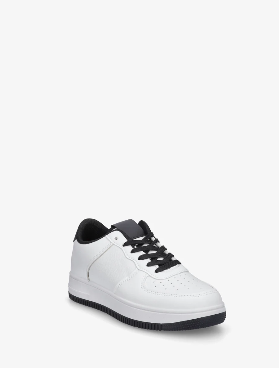 Sneakers met contrasterende hielversteviging - Zwart - Image 2