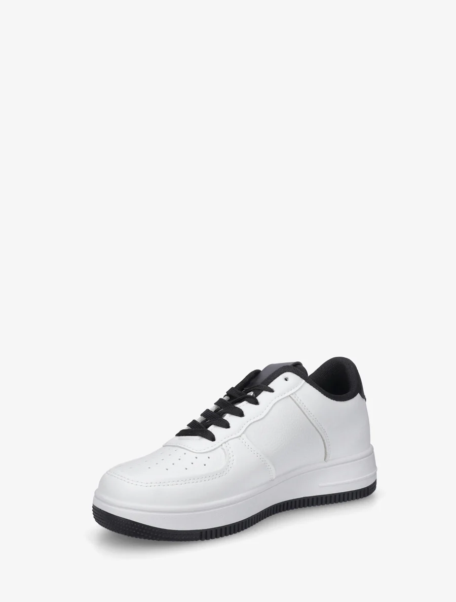 Sneakers met contrasterende hielversteviging - Zwart - Image 3