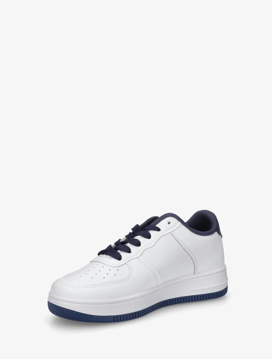 Sneakers met contrasterende hielversteviging - Marine - Image 3