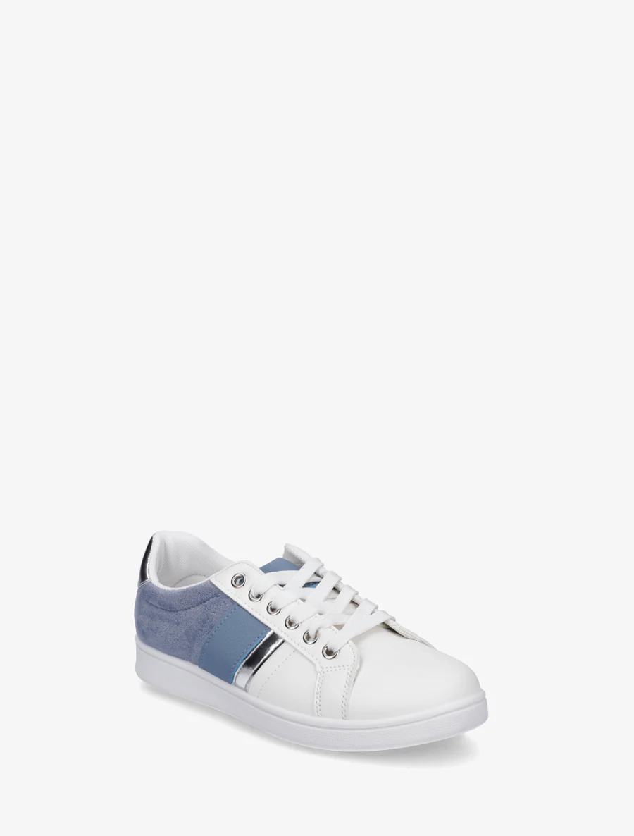 Sneakers met contrasterende strepen - Lichtblauw - Image 2