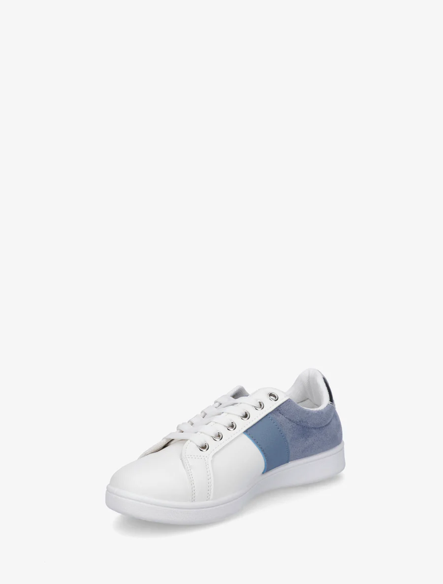 Sneakers met contrasterende strepen - Lichtblauw - Image 3