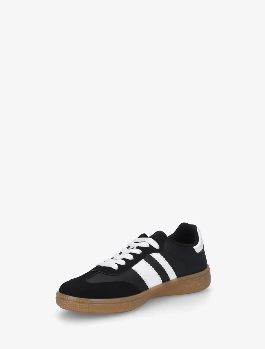 Sneakers met contrasterende strepen - Zwart - Image 3