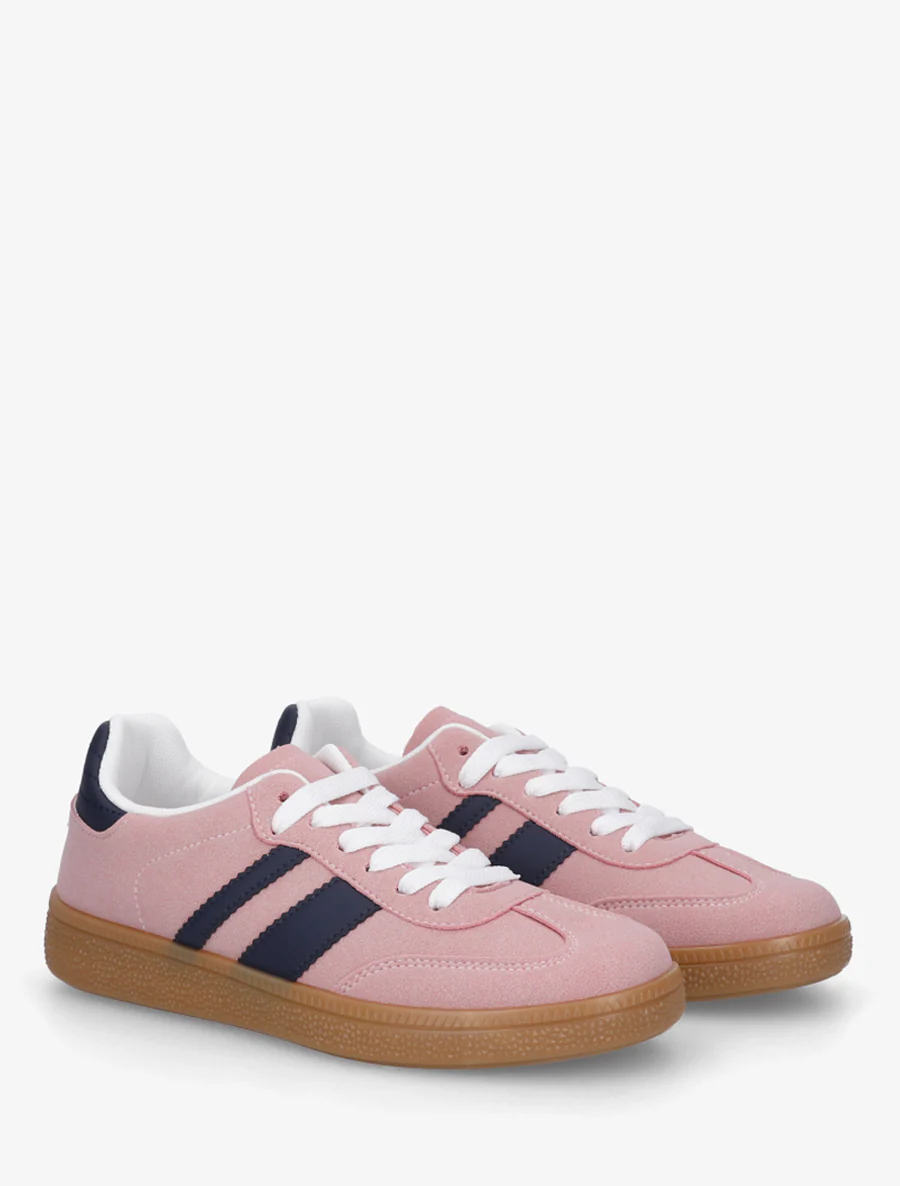 Sneakers met contrasterende strepen - Roos - Image 4