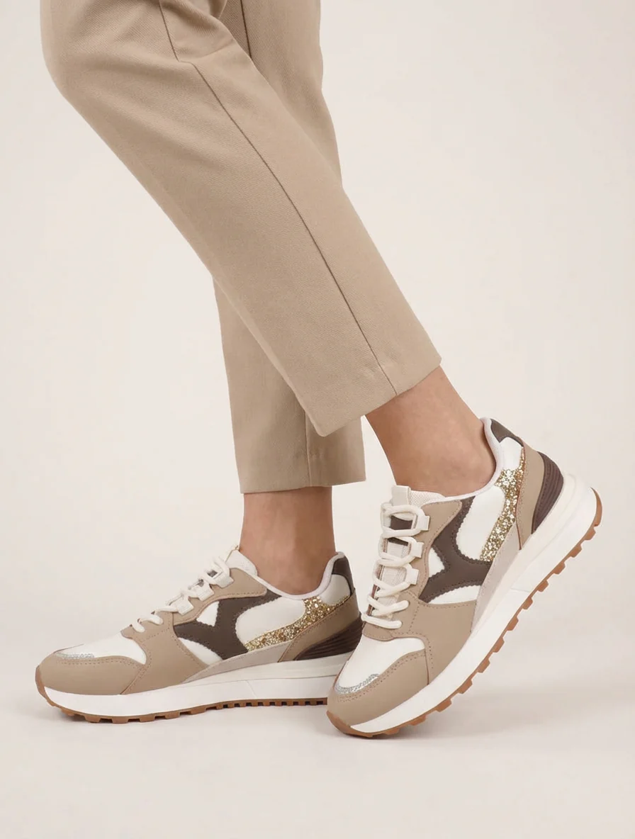 Sneakers met fantasie-inzetstukken - Mol - Image 5