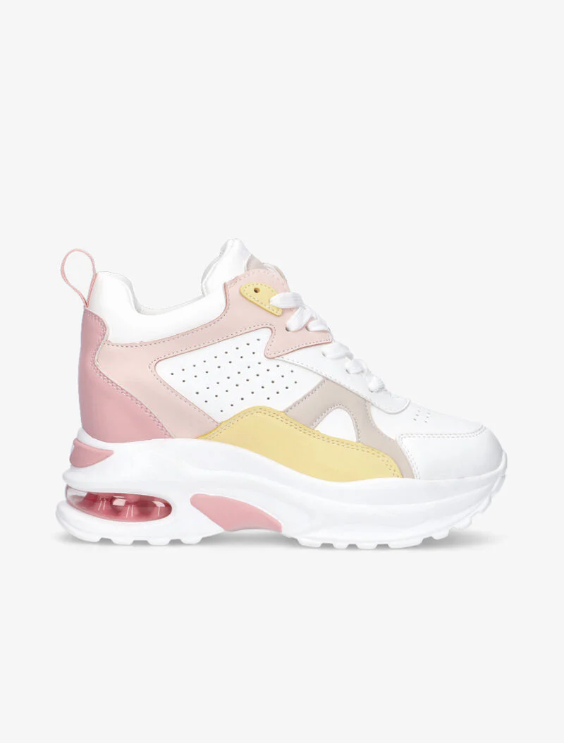 Sneakers met geïntegreerde luchtbubbelhakken - roze - Image 2