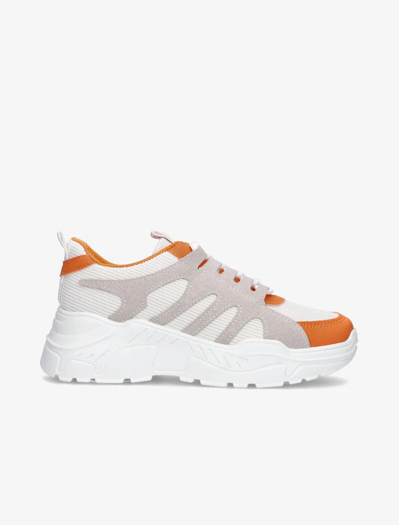Sneakers met gekleurde details - oranje - Image 2