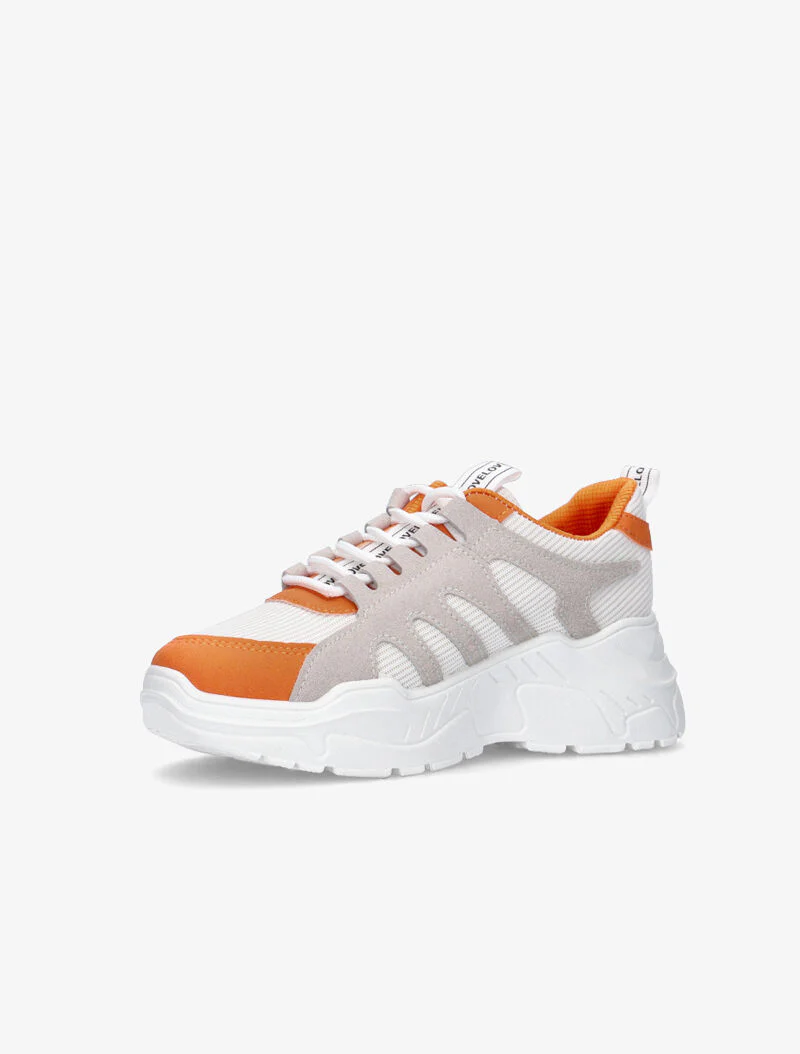 Sneakers met gekleurde details - oranje - Image 3