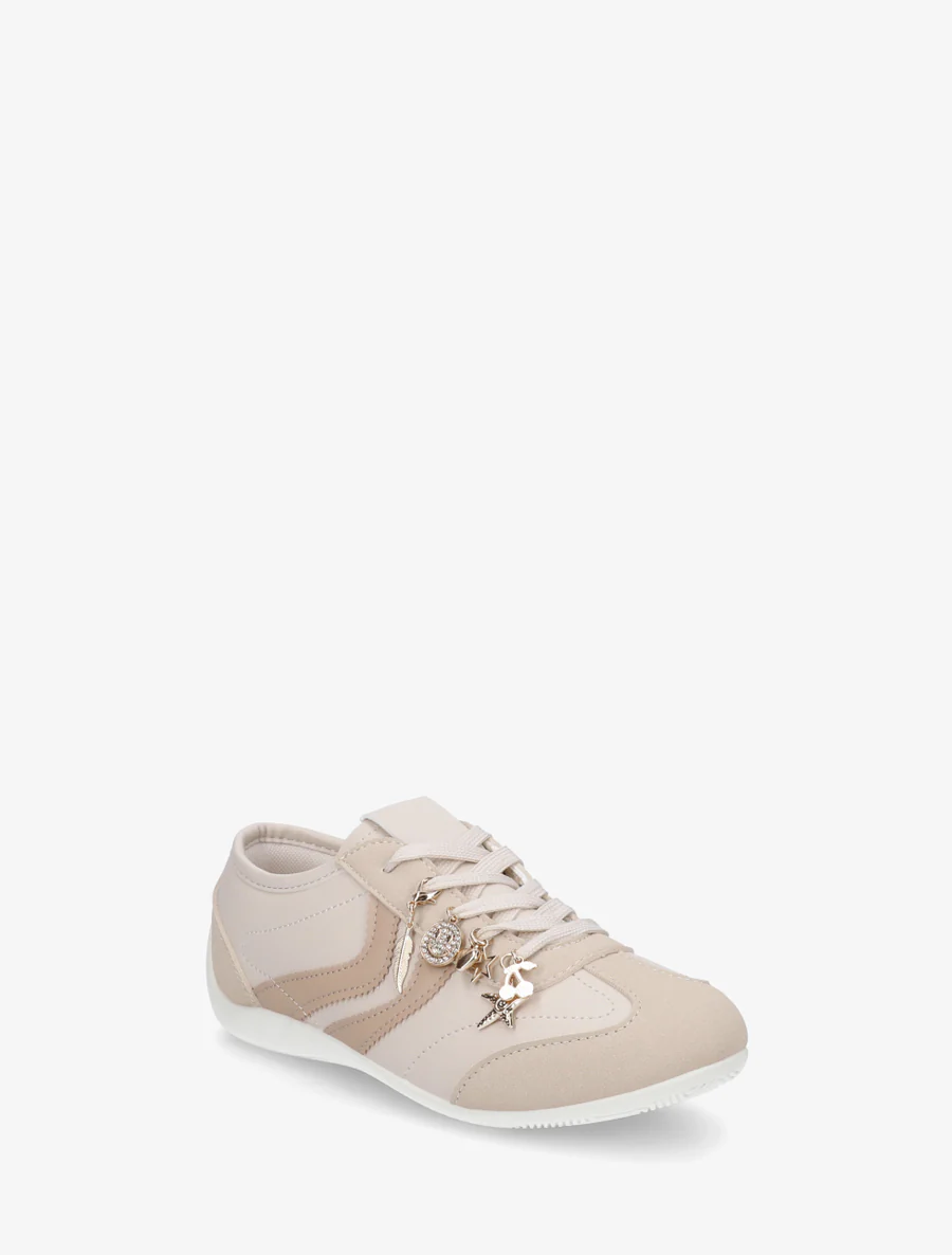 Sneakers met niet-passende sierinzetstukken. - Beige - Image 2