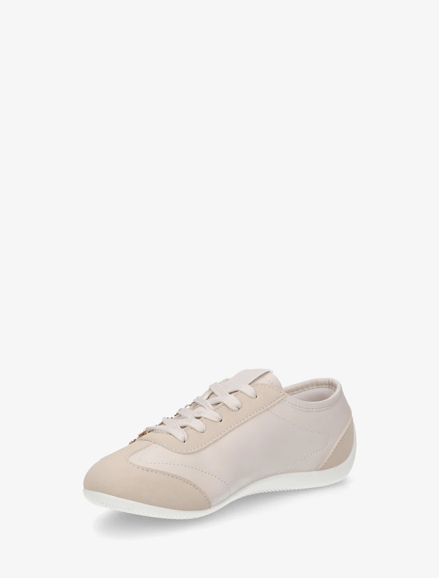 Sneakers met niet-passende sierinzetstukken. - Beige - Image 3