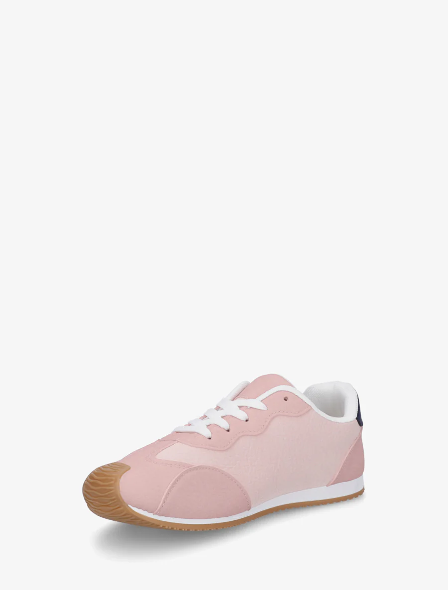 Sneakers met nubuck-effect textuur. - Roos - Image 3