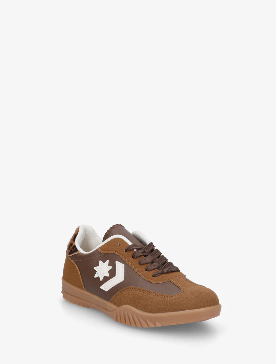 Sneakers met sterinzetstukken - Kameel - Image 2