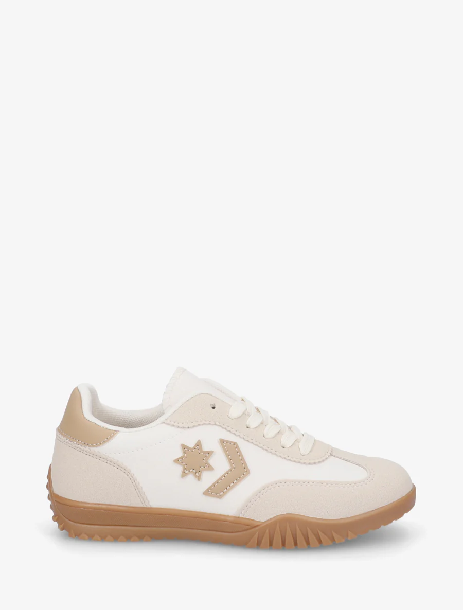 Sneakers met sterinzetstukken - Beige