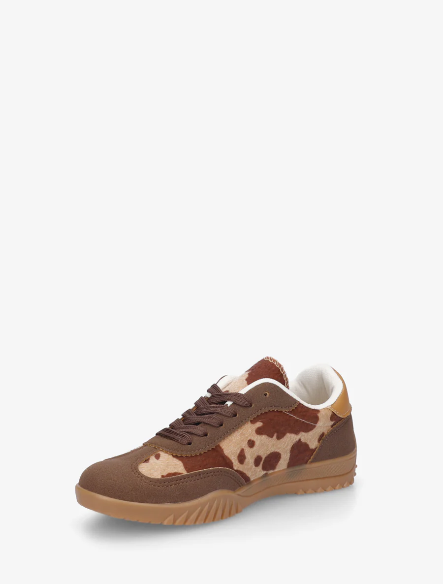 Sneakers met sterinzetstukken - Bruin - Image 3