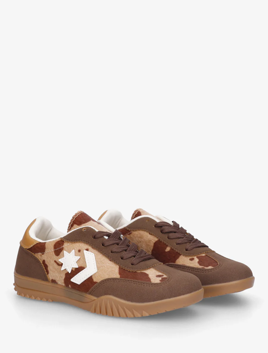 Sneakers met sterinzetstukken - Bruin - Image 4