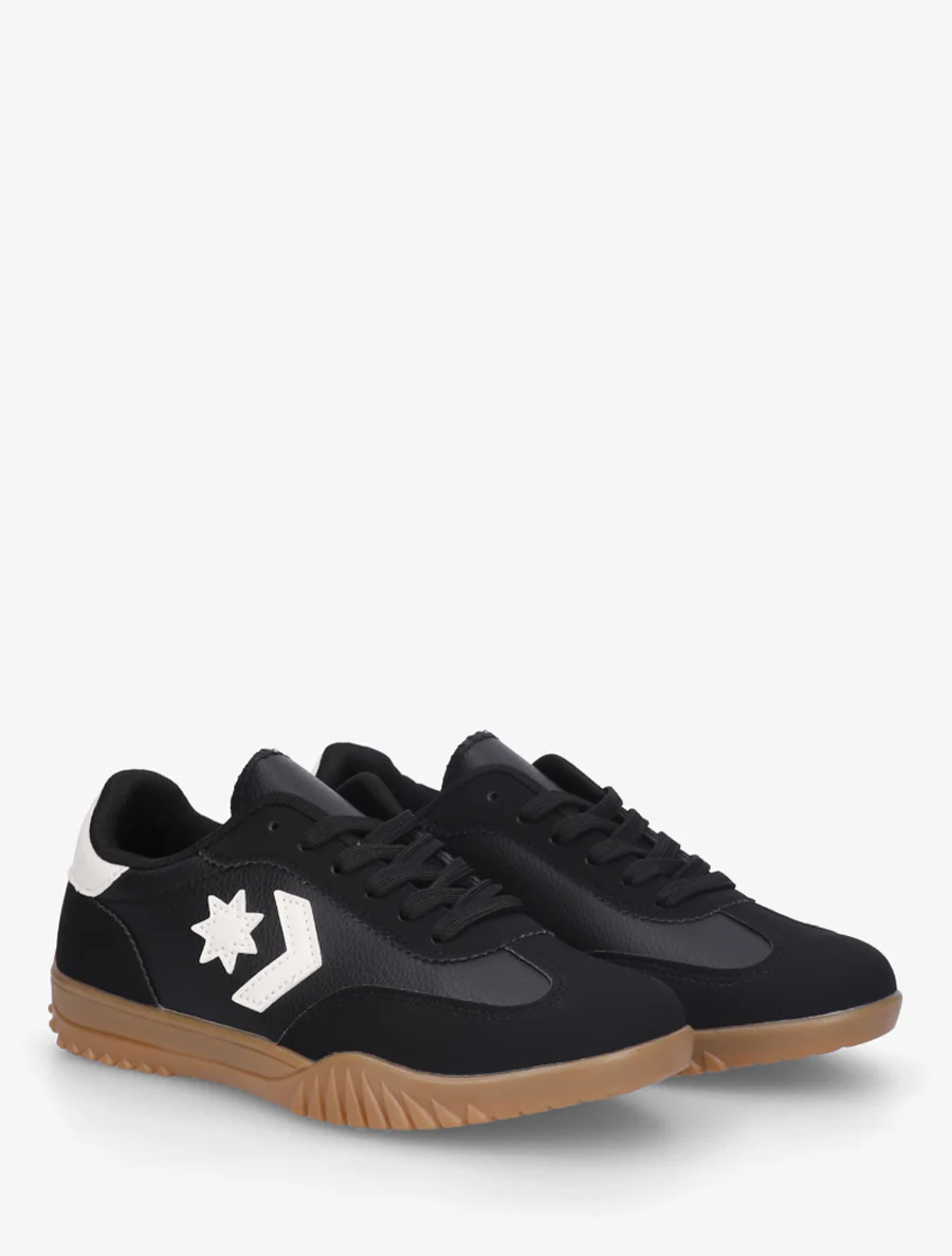 Sneakers met sterinzetstukken - Zwart - Image 4