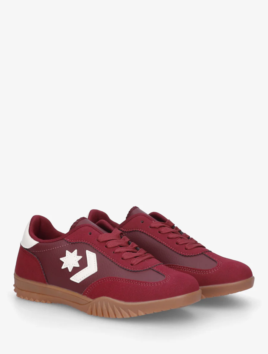 Sneakers met sterinzetstukken - Bordeaux - Image 4