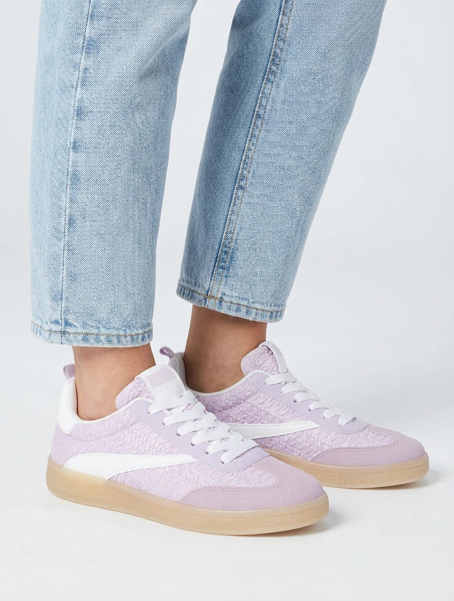 Sneakers van imitatie vlechtwerk - Sering - Image 5