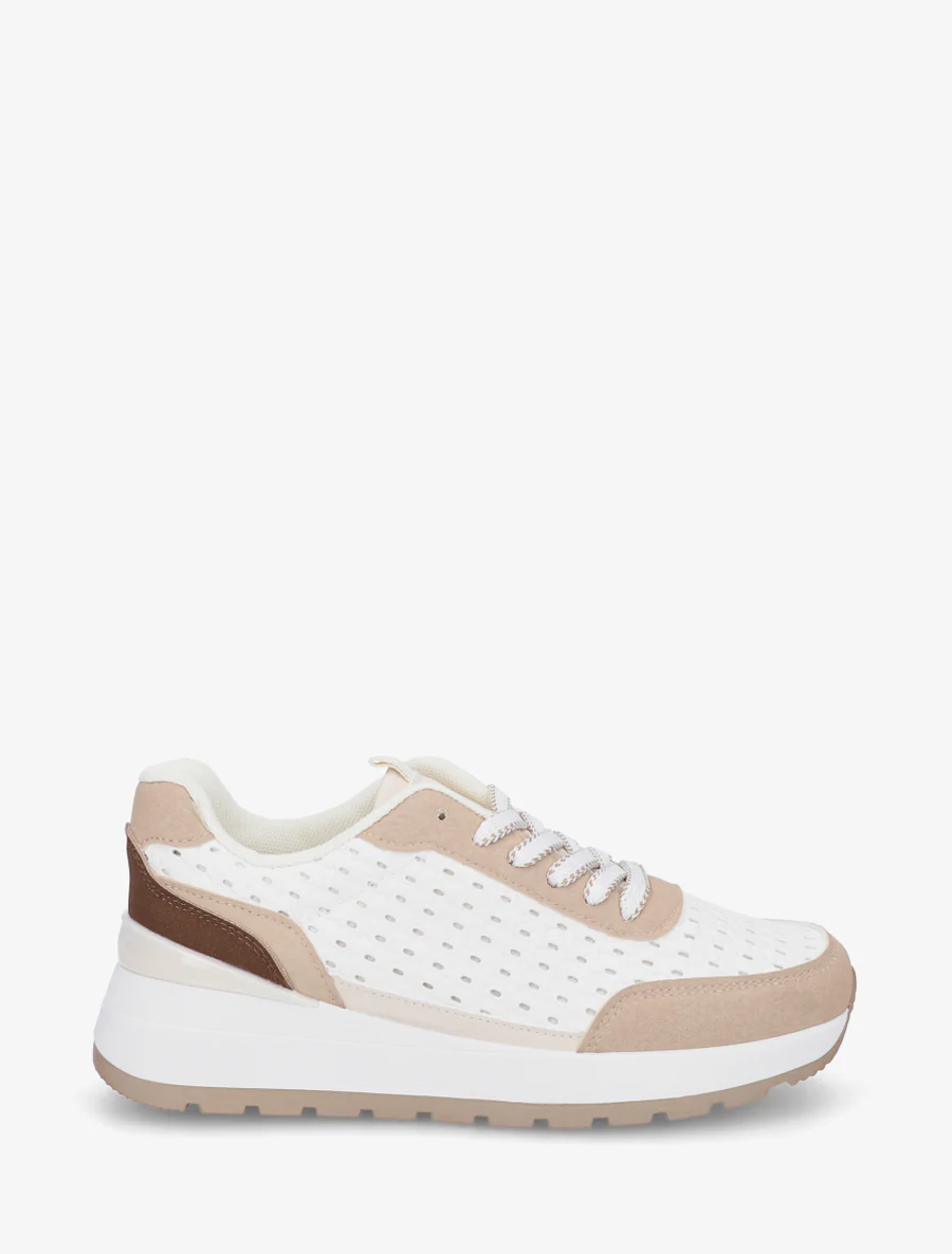 Sneakers van imitatie vlechtwerk - Mol