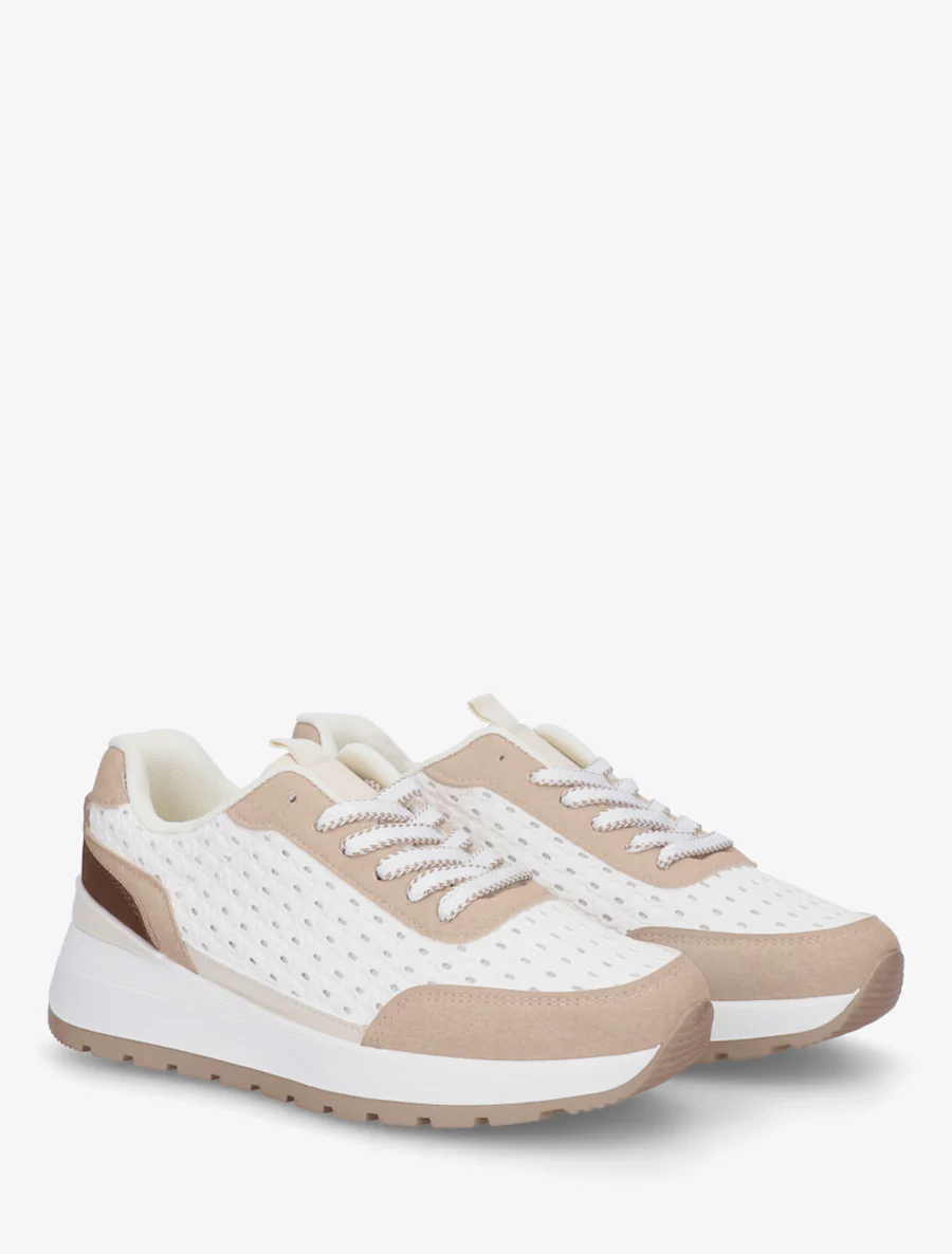 Sneakers van imitatie vlechtwerk - Mol - Image 4