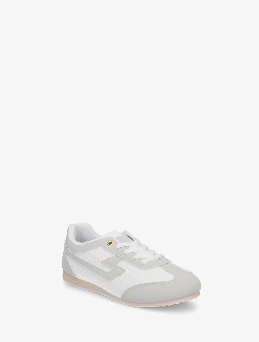 Sneakers van imitatie vlechtwerk - Wit - Image 2
