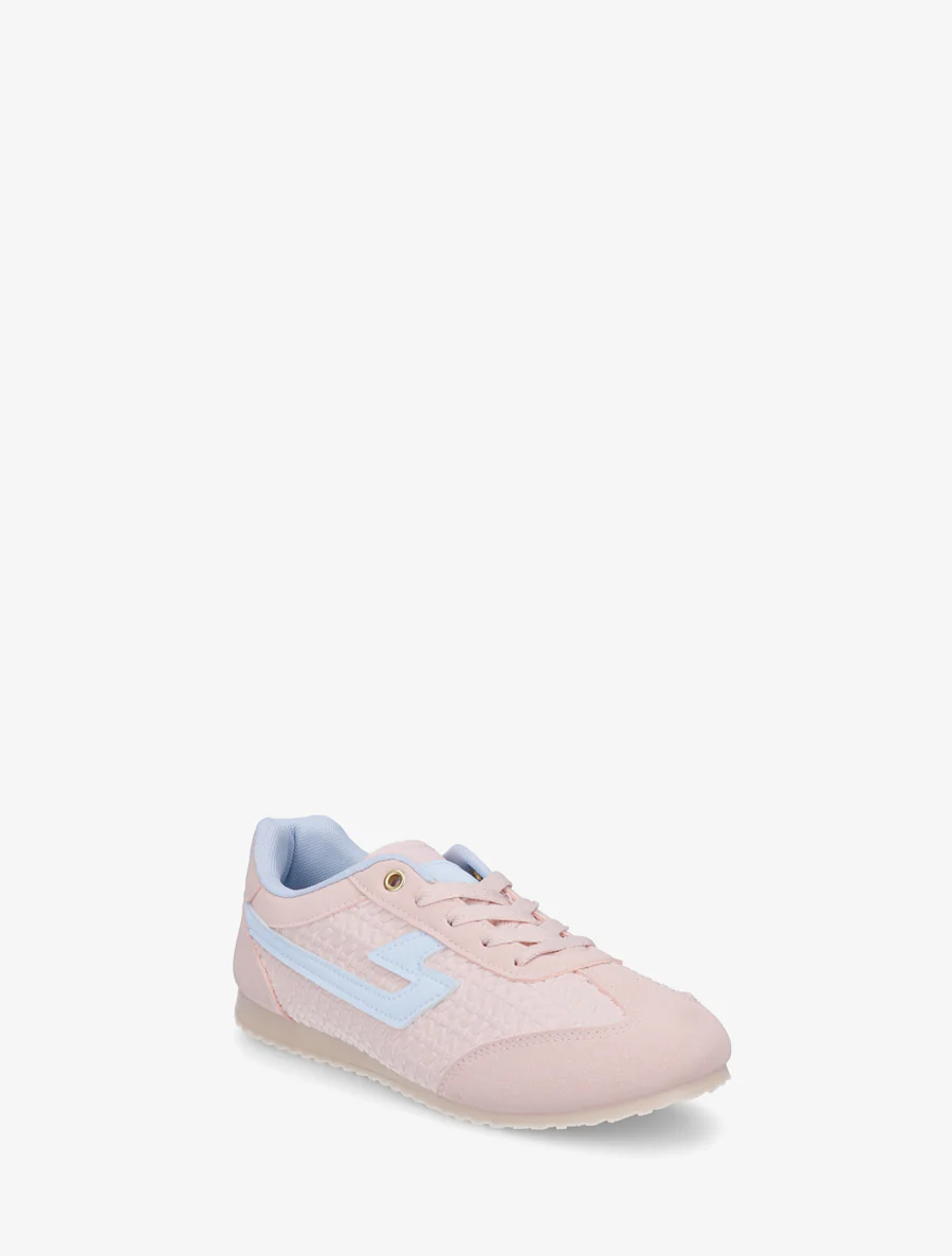 Sneakers van imitatie vlechtwerk - Roos - Image 2