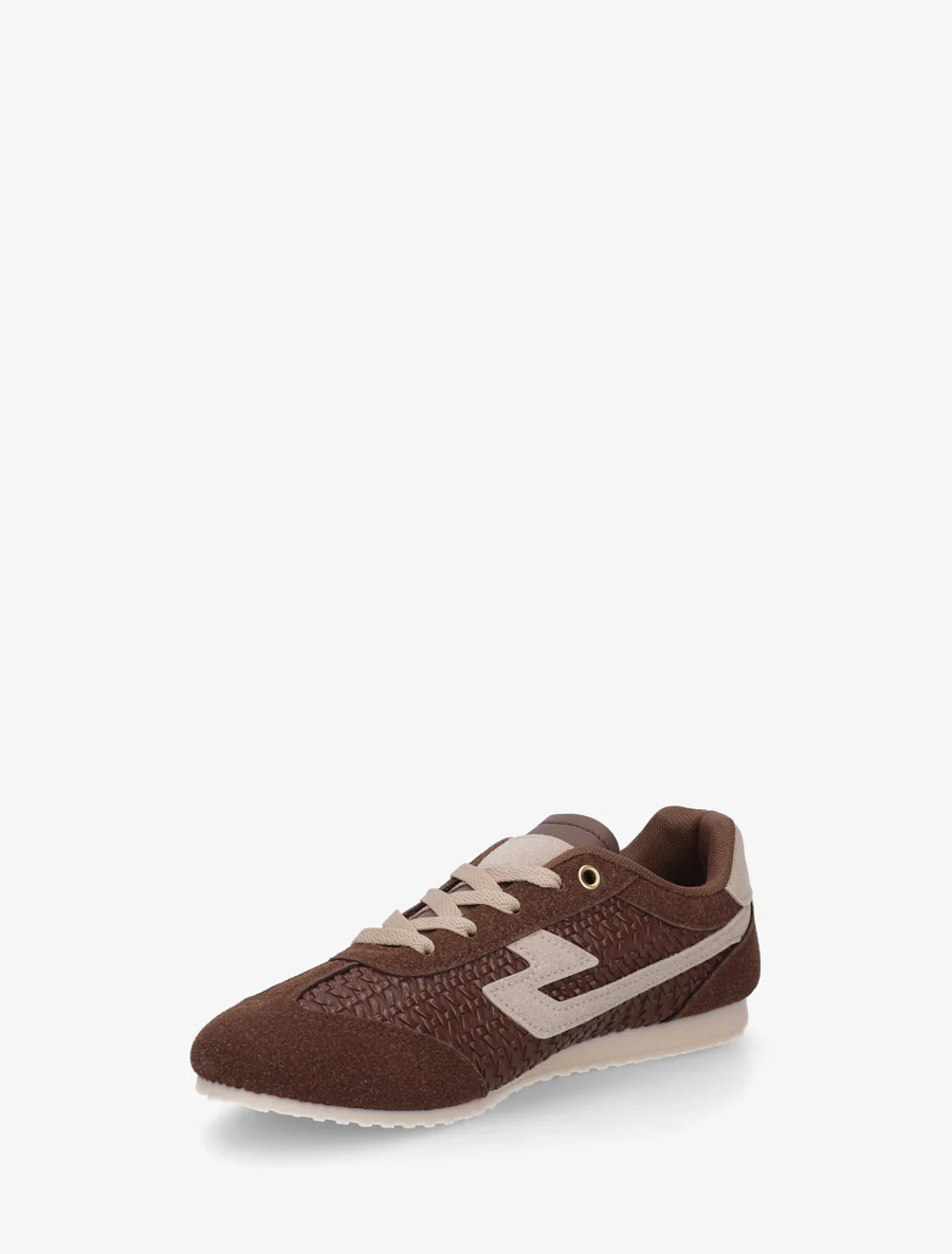 Sneakers van imitatie vlechtwerk - Bruin - Image 3